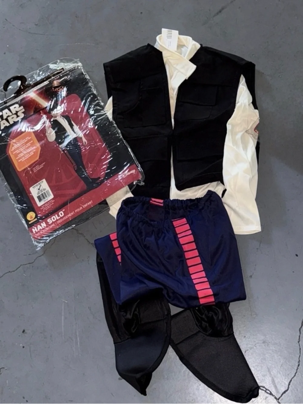 Rare RUBIES offStar Wars Han Solo Kids Costume!! - official STAR WARS CM